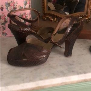 Bonwit Teller vintage alligator shoes
